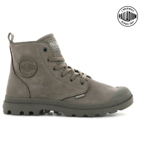 Palladium Pampa Hi Zip NBK Men's Boots Brown | UK K325-BJE